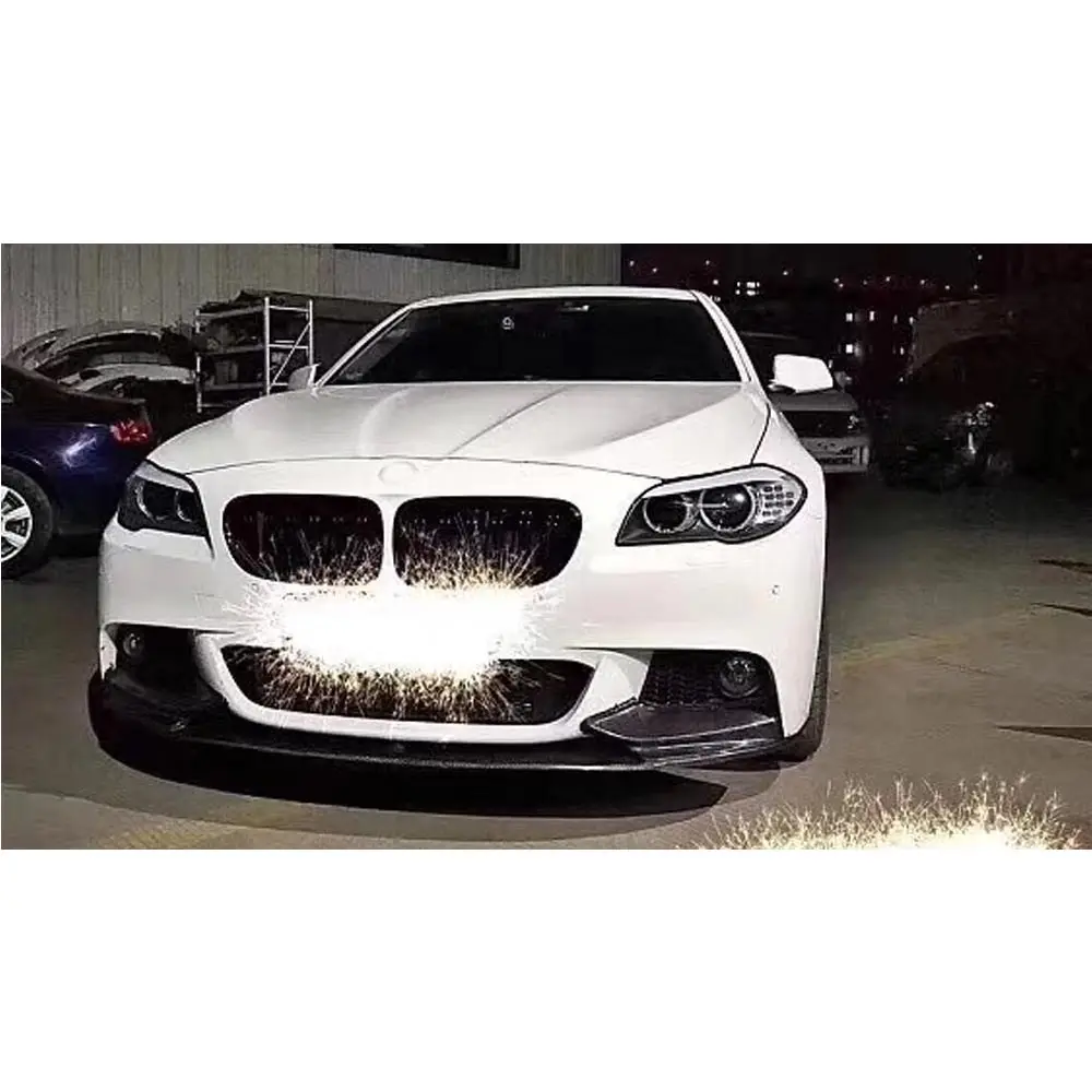 

Carbon Fiber Front Lip Spoiler Splitters Head Bumper Chin Flaps Guard for BMW 5 Series F10 520i 528i 530i 535i M-Tech 2012-2018