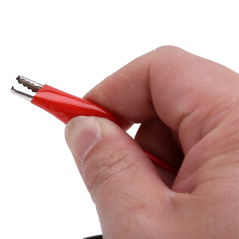 8 Pcs Red Black Banana Plugs To Alligator Clips Probe Test Cable 1M