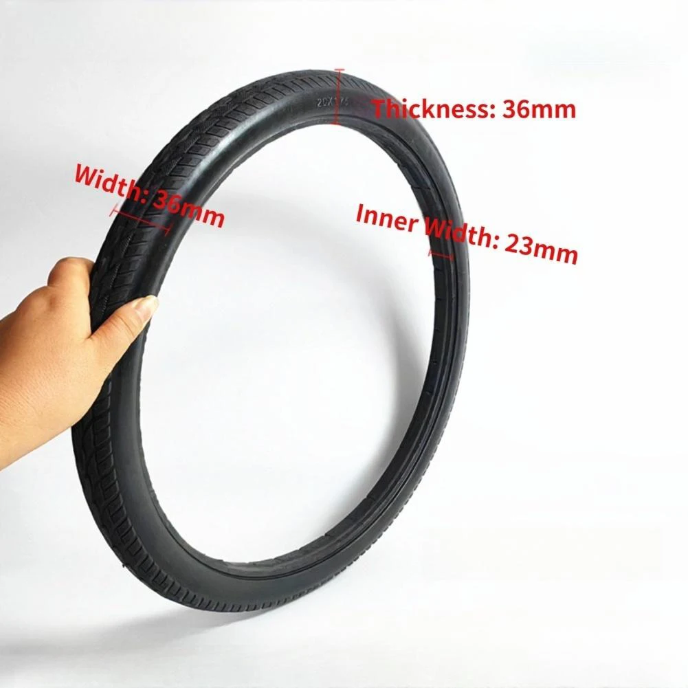 

20x1.75 Solid Tire Polyurethane Wear-Resistant Anti-Slip Tyre 20-inch Wheels For 20inches Bike Trolley And Wheelchair Access