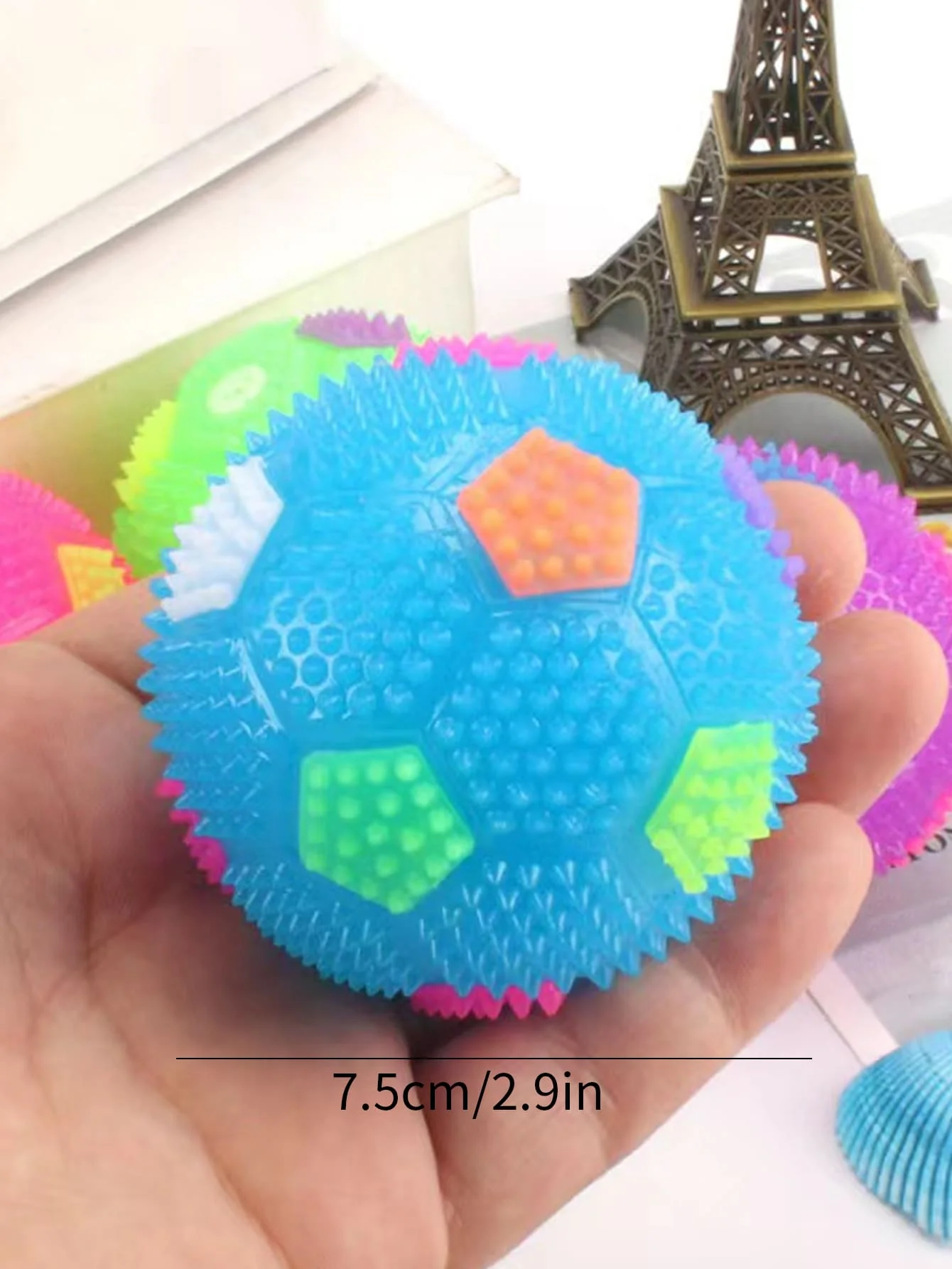 Mini pelota de fútbol para perros pequeños – Caucho natural duradera - imagen 3