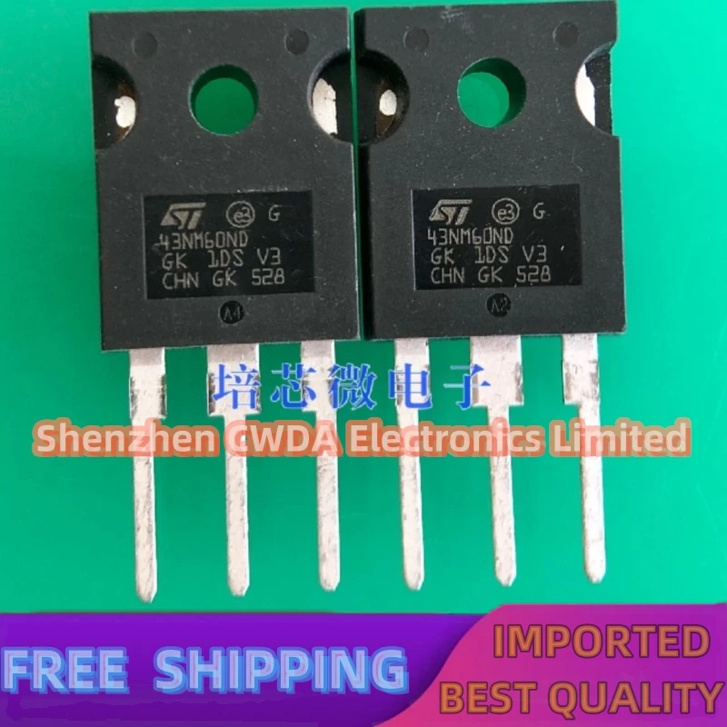 10PCS-20PCS  STW43NM60ND  43NM60ND 43N60DM2 TO-247 43A/600V MOS In Stock Can Be Purchased