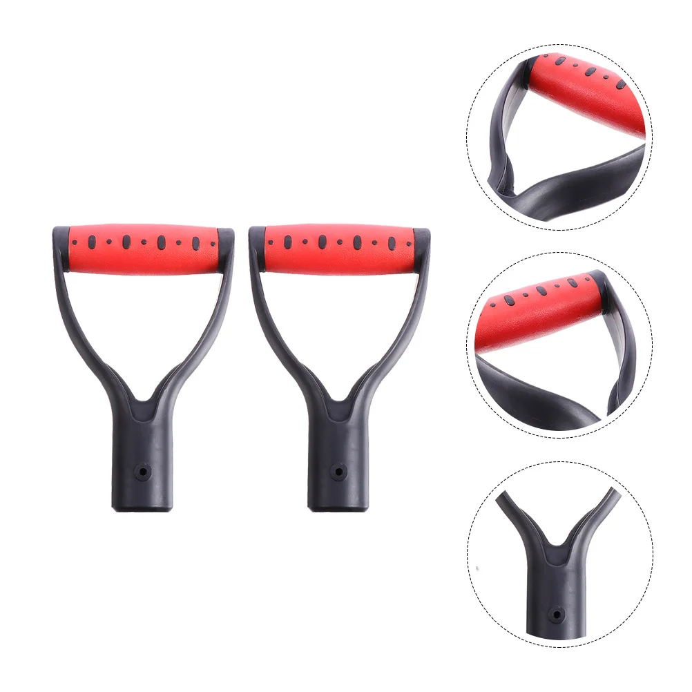 

2Pcs Replacement Plastic Shovel Handle Durable Comfortable D Shaped Grip for Garden Tools Snow Shovel Parts Accessories
