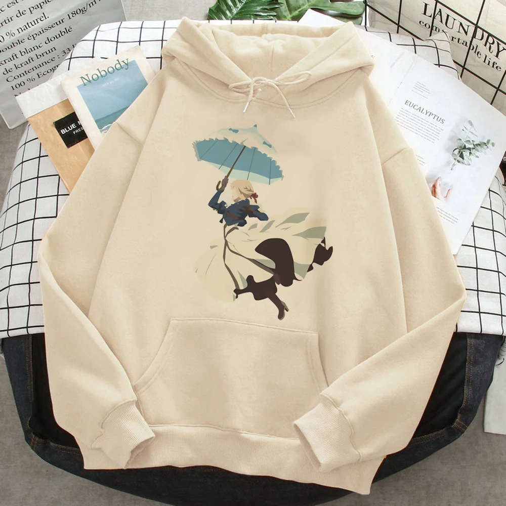 Violet Evergarden-Sudadera con capucha para mujer, suéter de lana de los años 90, y2k, 2023