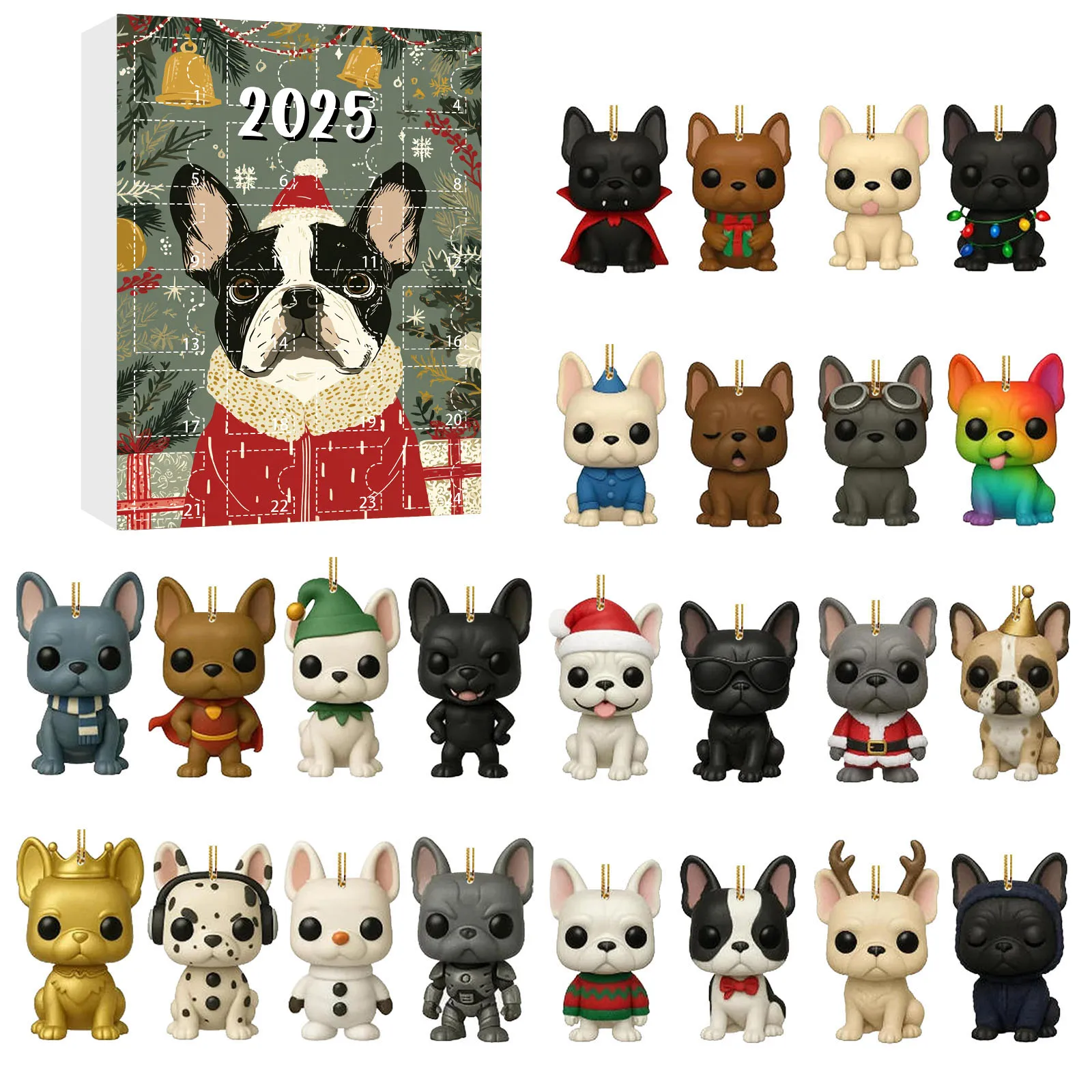 1 Minute Sand Timer Christmas Tree Acrylic Pendant Cat Advent Calendar Christmas Countdown Calendar 2D Flat Acrylic for Dads