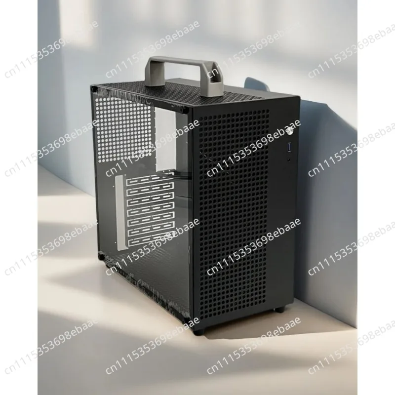 Portable Handheld ATX Mini Case Minimalist Desktop PC Host DIY Office Gaming