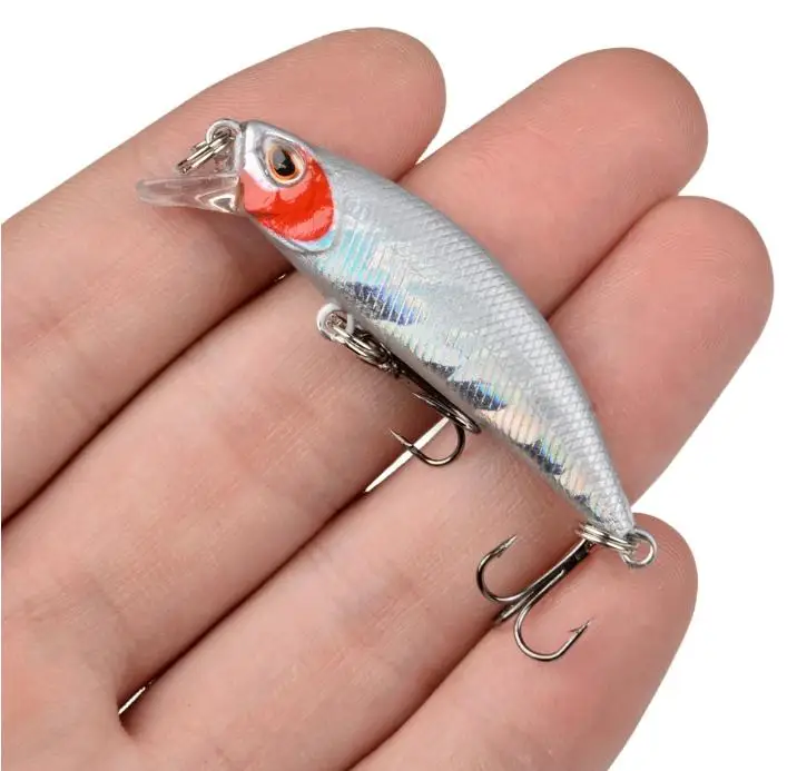 Sinkender Minnow-Angelköder, künstlicher Hartköder, sinkende Wobbler für Forellen-, Barsch- und Hechtangeln im Bach