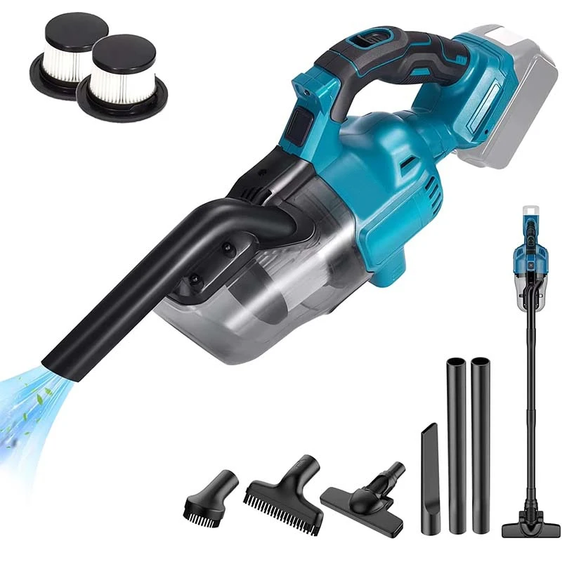 

Portable Cordless Electric Vacuum Cleaner with 6 Tips 2 Hepa Filters Multi-Functional Hand Vacuum Cleaner for Makita 18V Battery