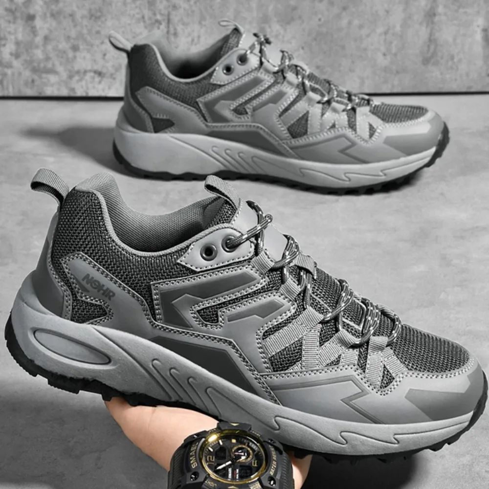 

2026 Men's Casual Shoes High Quality Fashionable Breathable Mesh Anti Slip Sports Lace Up Low Cut New Walking Shoes for Men