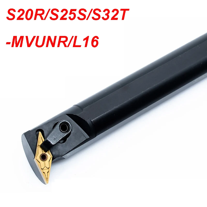 

Internal Turning Tool Holder S20R-MVUNR16 S25S-MVUNR16 S32T-MVUNR16 Lathe Tools CNC Lathe Boring Bar S20R-MVUNL16 S25S-MVUNL16