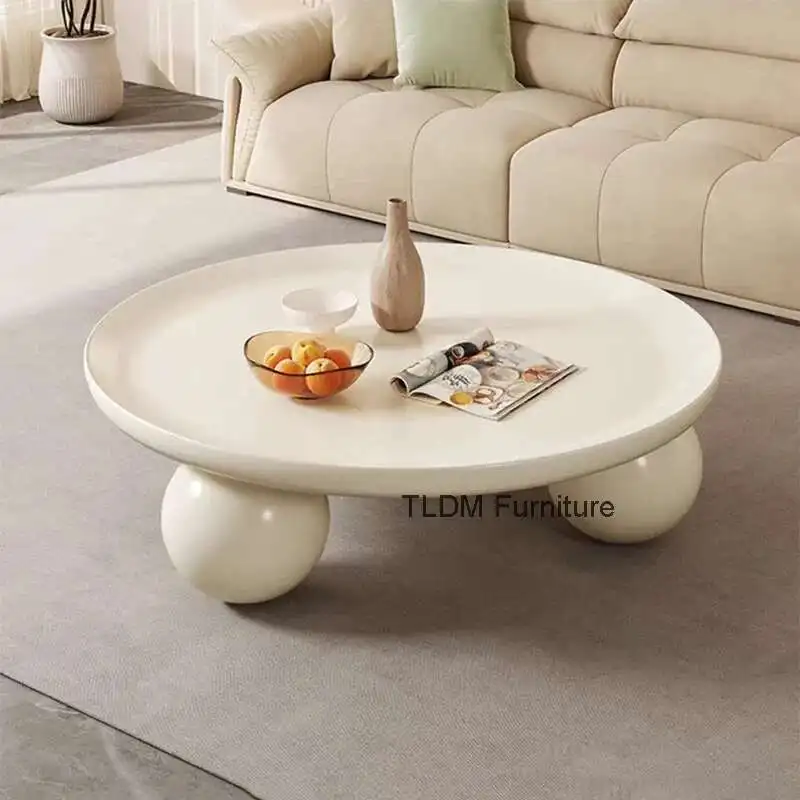 

Cream Style Coffee Tables Unique Elegant Minimalist Glamour Coffee Table Modern Luxury Stolik Kawowy Furniture Living Room