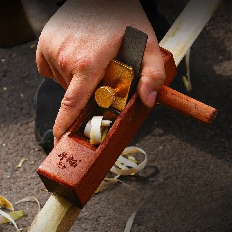 

Round Wooden Sticks Trimming Planer Carpentry Outer Half Round Cutting Hand Planer Woodworking Redwood Edge Trimming Plane Tool