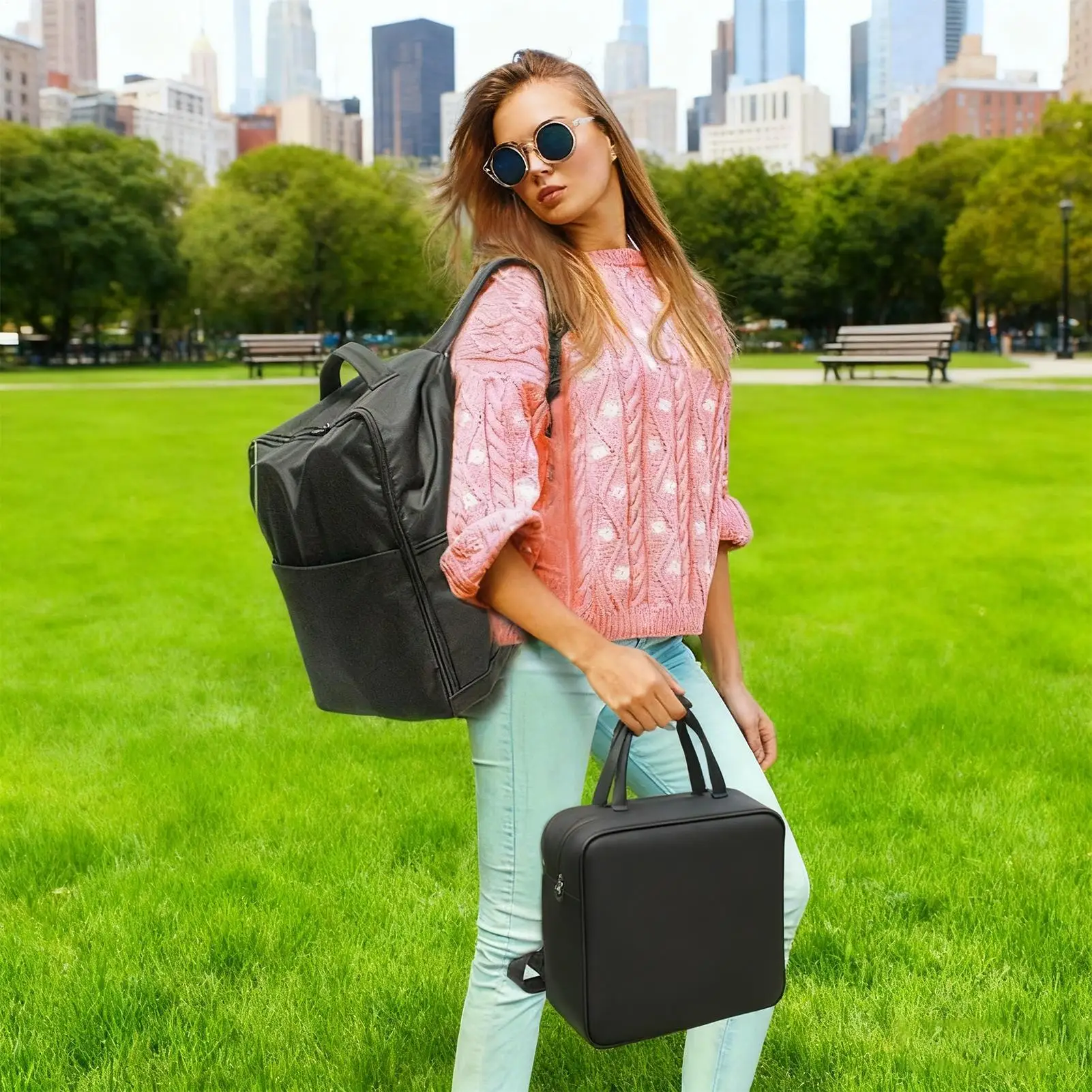 Stroller Travel Bag Portable Breathable Backpack Umbrella Stroller Storage Bag For Folding Pram Airplane Airport Check Gate