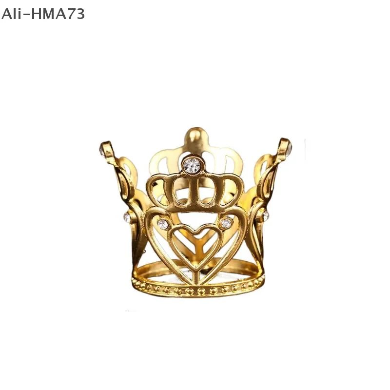 

2025 1Pc DIY Cake Decoration Mini Crown Cupcake Topper Baking Tool For Wedding Party Birthday Cake Decoration Accessories