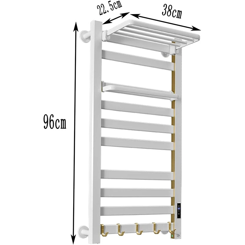 Electric Heated Towel Radiator Rail Rack Shoe Cloth Body Dryer for Home Appliance Smart Bathroom Heater Warmer