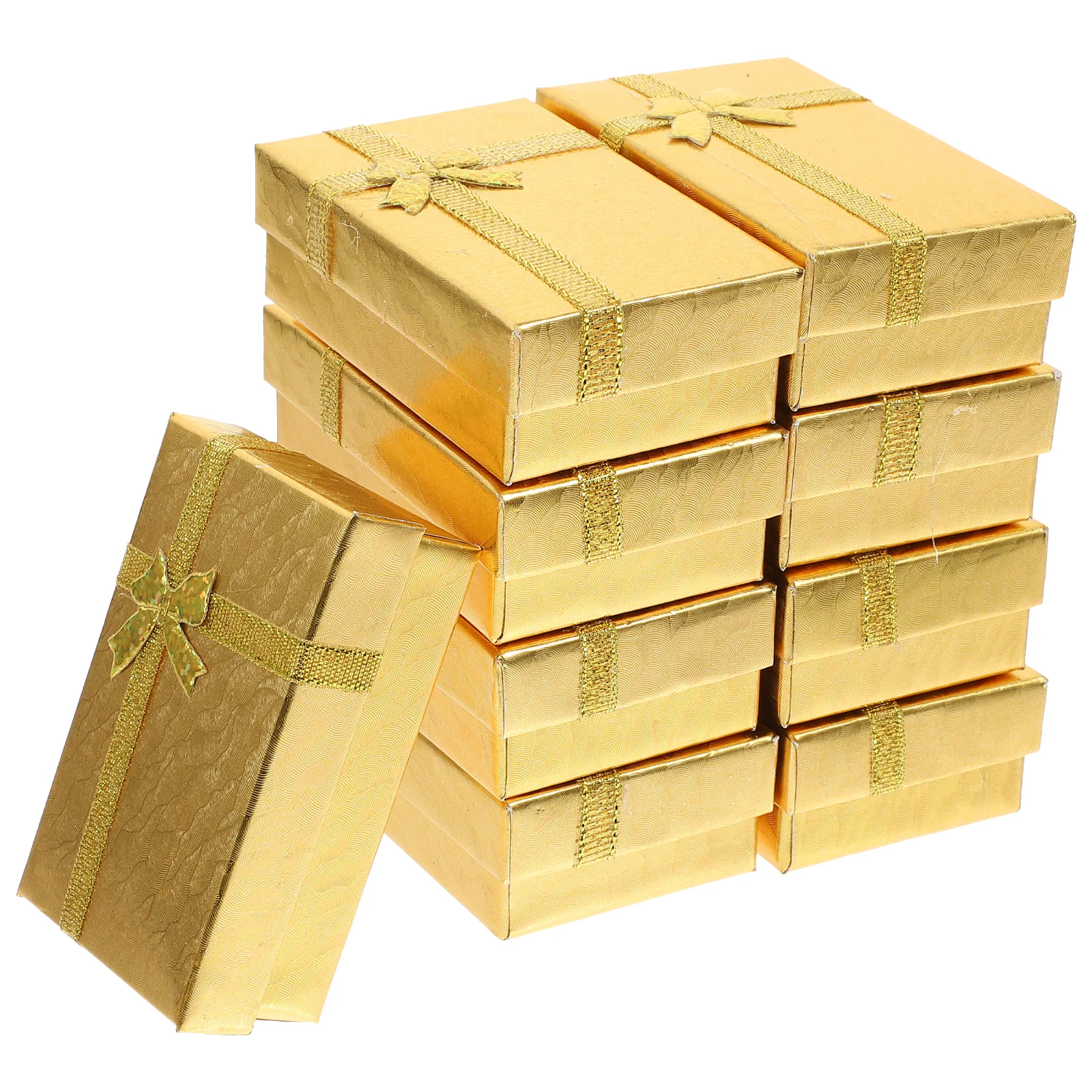 

24 Pcs Jewelry Packaging Box Elegant Case Paper Small Necklace Earrings Travel Organizer Gift