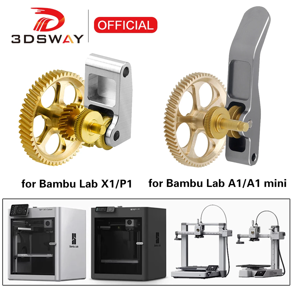 

Для Bambu Lab P1S X1C A1 Экструдер Gear A1 Mini Gear Шестерня из закаленной стали Высококачественный комплект экструдера для Bambulab P1 Экструдер Gear