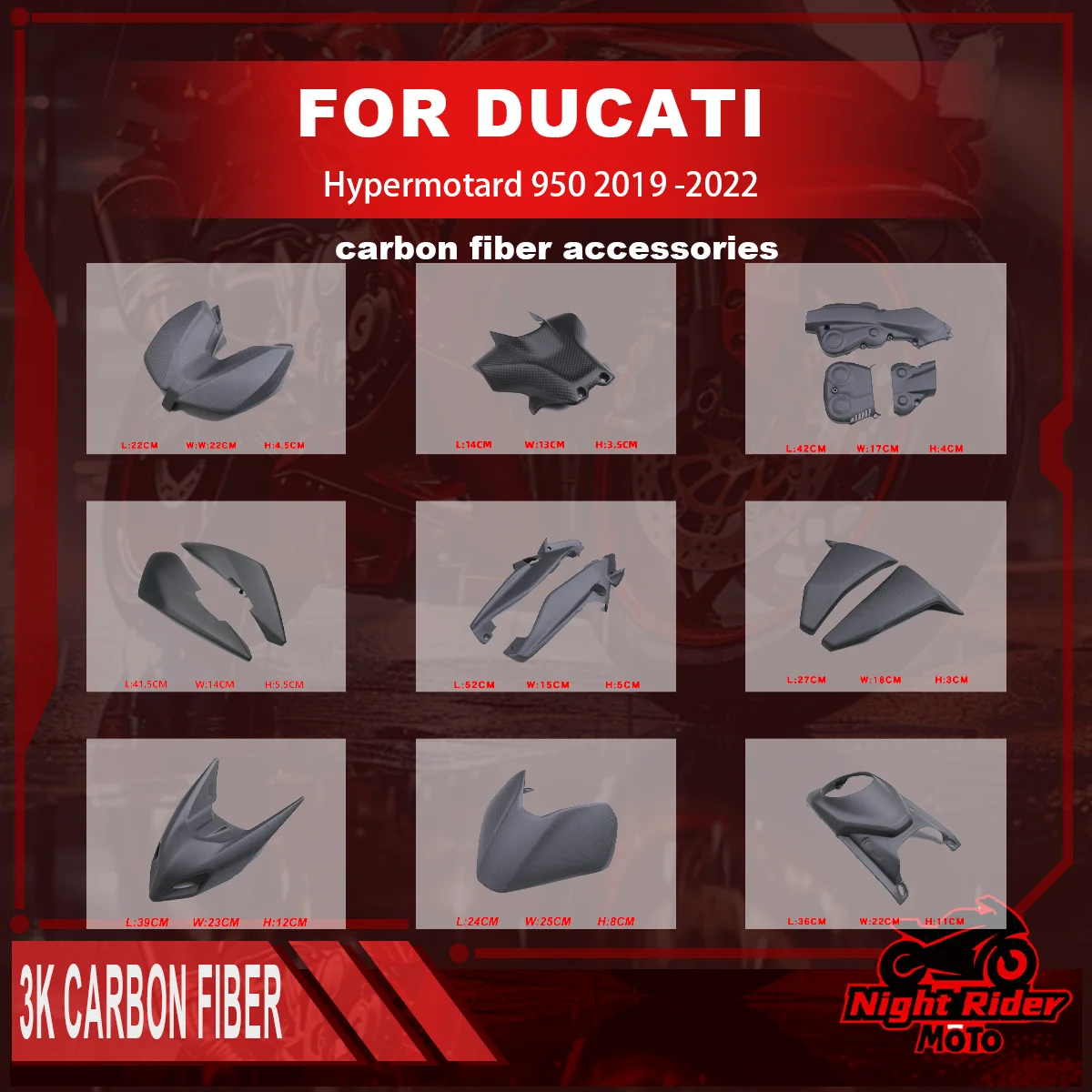 couvercle-de-tuyau-d'echappement-de-carenage-avant-en-fiber-de-carbone-100-accessoires-de-moto-pour-ducati-hypermotard-950-2019-–-2022