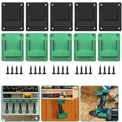 5/10Pcs Wall Mount Power Tool Holder Bracket For Hitachi/Hikoki/Metabo 18V Li-ion Battery Machine Storage Rack Slots Stand Rack