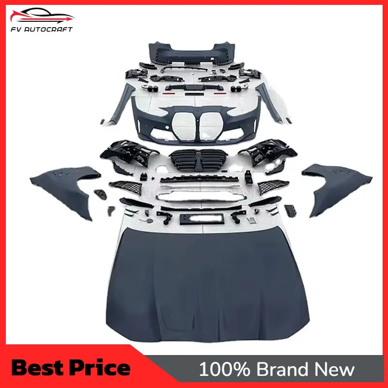 【2026】New PP Plastic G20 G28 LCI Upgrade M3 G80 Design Car Bumper Hood Side Skirt Body Kit With Clips For 2023 For 3 Series