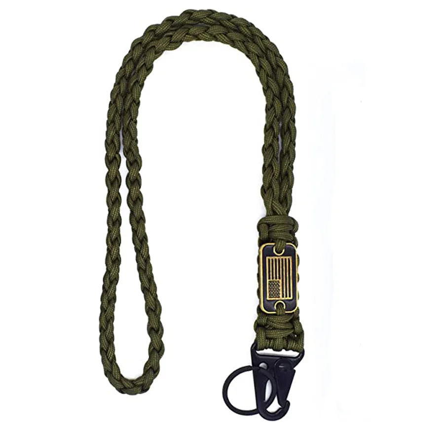 حبل هاتف منسوج جديد متعدد الوظائف عالي التحمل، حزام رقبة باراكورد مع وسادة بطاقة وإبزيم مخلب النسر المضاد للخسارة #3