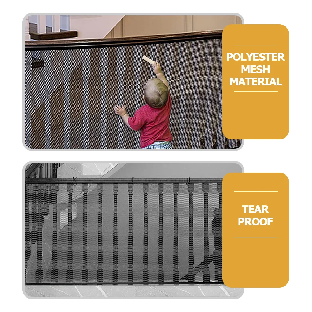 

1 комплект, защитная сетка для лестницы, устойчивая к разрыву сетка для детских перил, сетка для балкона, экран для домашних животных для защиты детей