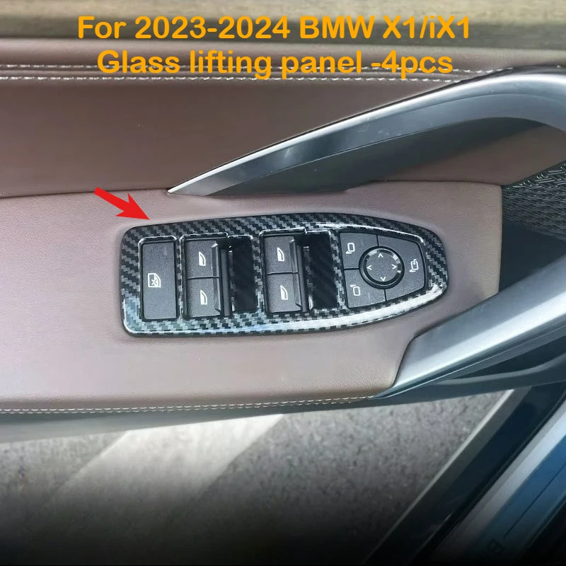 

For 2023-2024 BMW X1/iX1 Window Button Frame Glass Lift Interior Control Panel Interior Modification