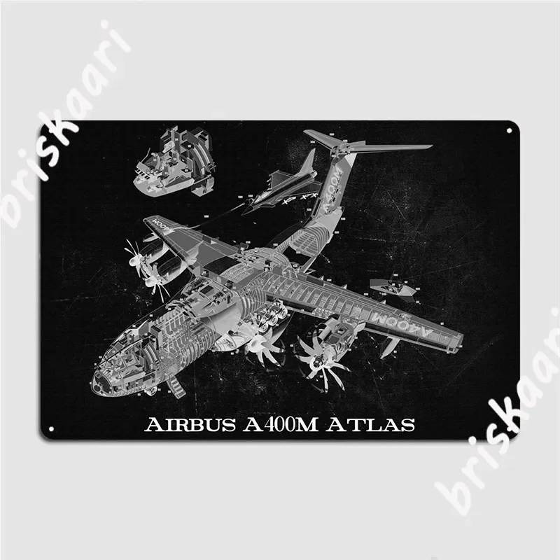 Airbus A400m Atlas Metal Plaque Poster Customize Club Bar Pub Wall Decor Tin Sign Poster