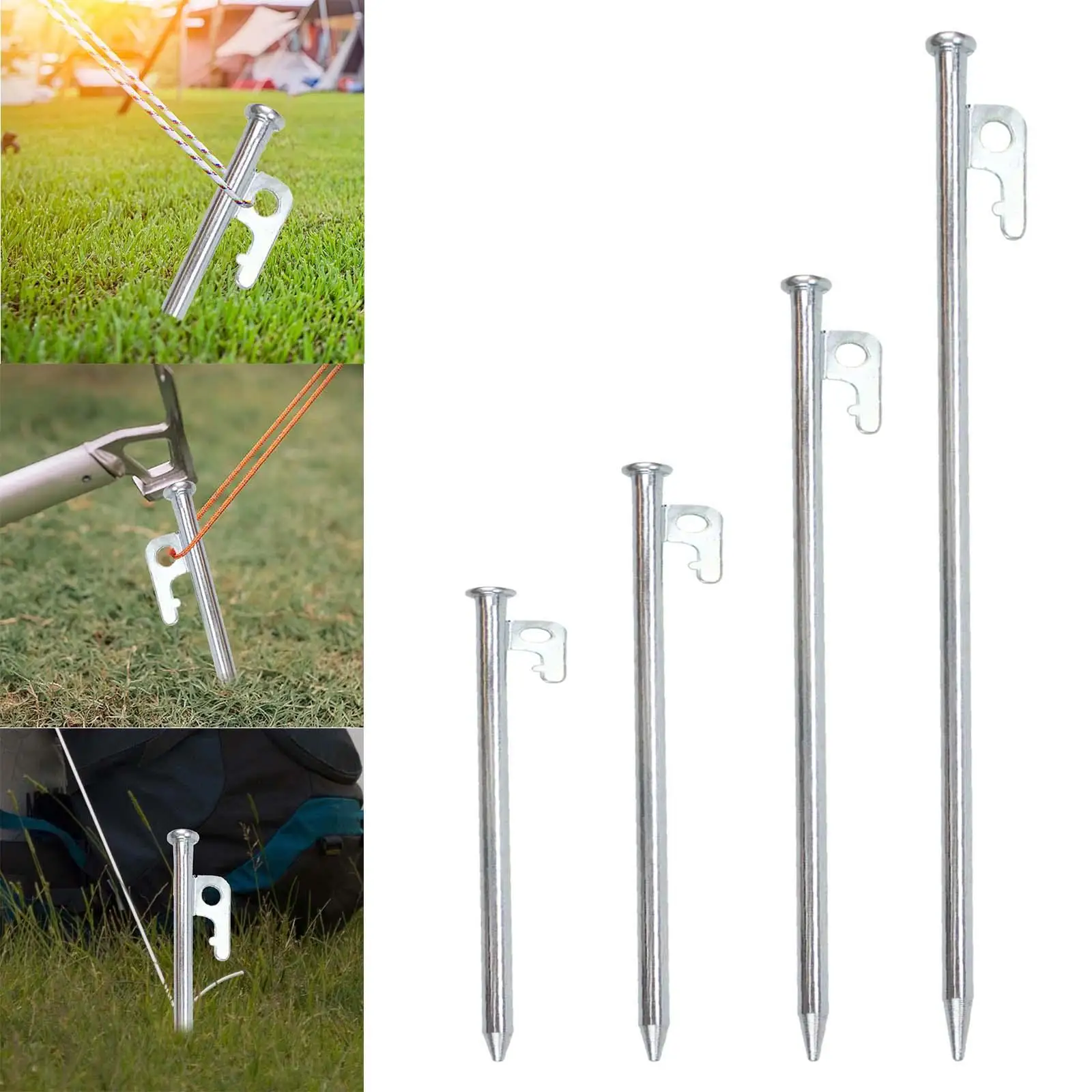 Tent Stakes Tent Pegs Tent Nails Anchor Ground Pegs for Backpacking Trip