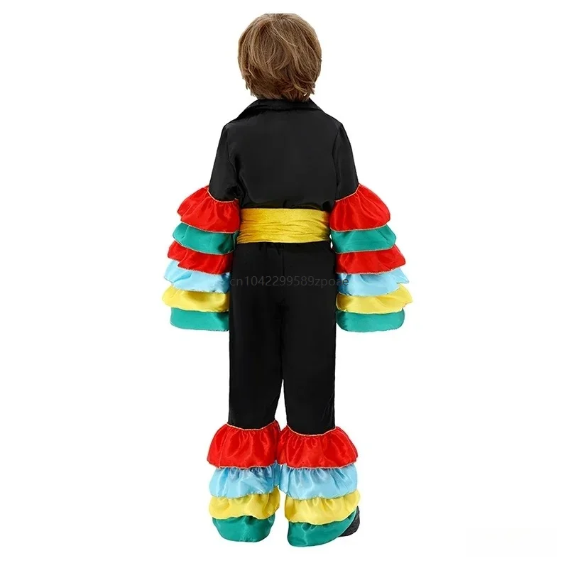 Flamenco spagnolo Rumba Samba Costume da ballo Ballerino brasiliano Ragazzi Ragazze Costume Cosplay Ragazzo Carnevale Abito Body Set