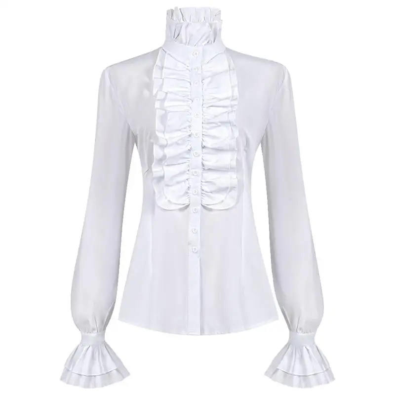 

Medieval Performance Women's Folded irt St Victoria Top Inner Wear loween Costume Ethnic Stage Costume Ladies Faion