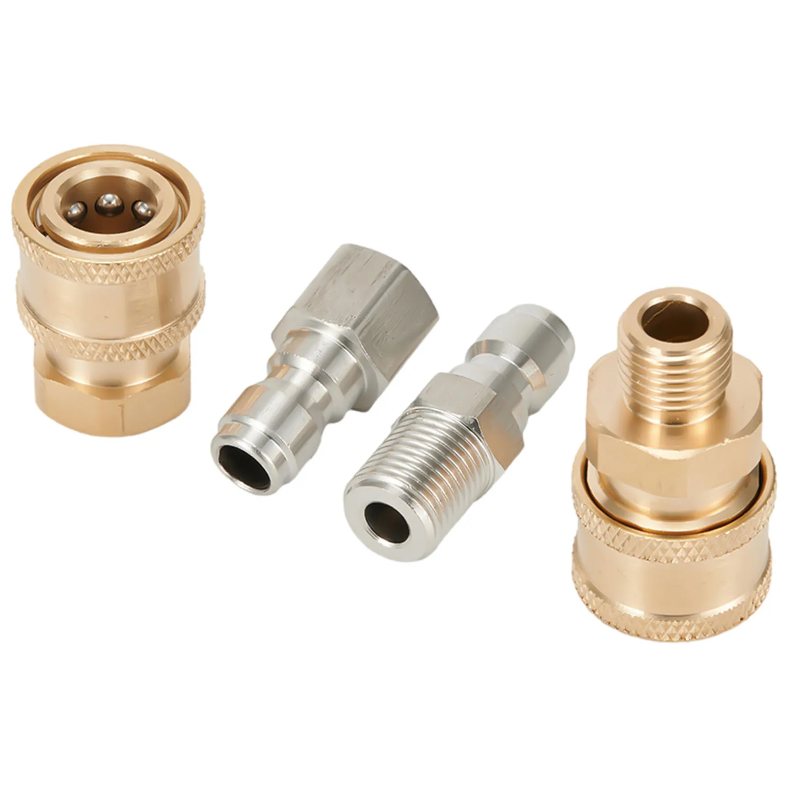 

1/4" High Pressure Washer Adapter Quick Connector Quick Release Fitting Power Washer Fast Connection Quick Coupler