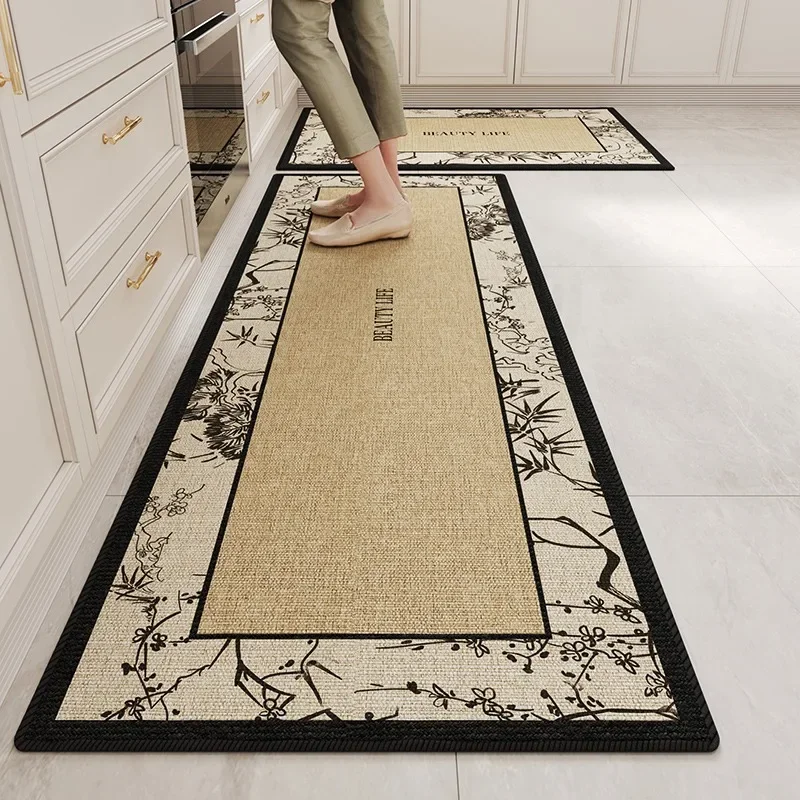 Kitchen Rugs Long Strip Non-slip Floor Mat Wear-resistant Carpet Home Decoration Foot Mats 주방 카펫 Alfombra Cocina שטיח למטבח