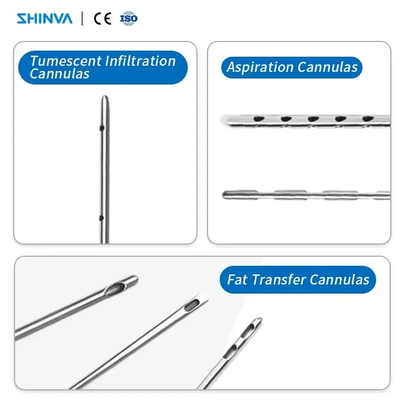 CRW Cannula Grafting Instruments Aspiration & Infiltration Cannulas for Body Contouring Surgery