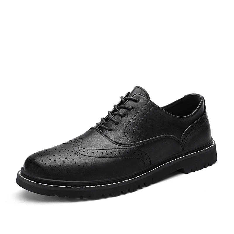 

Men Shoes lace up Formal Classic shoes Business Office Shoes Wear Elegant Casual Leather Shoe New