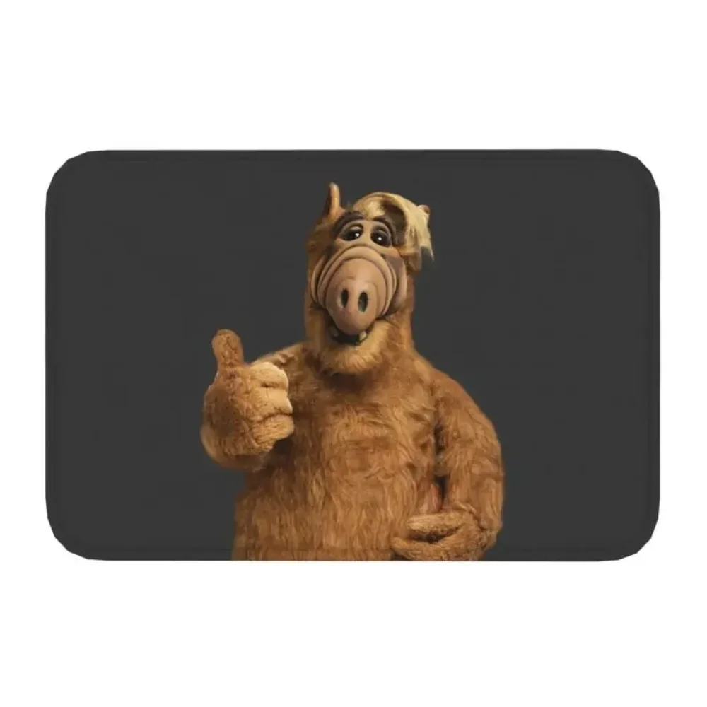 Alf Thumbs Up Front Door Mat Anti-Slip Outdoor Absorbent Alien Life Form Sci Fi Tv Show Doormat Living Room Entrance Rug Carpet