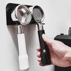 Italian Coffee Machine Handle Bracket Without Punching Wall-mounted Handle Hanger 51/53/58mm Universal Coffee Tool Storage Rack