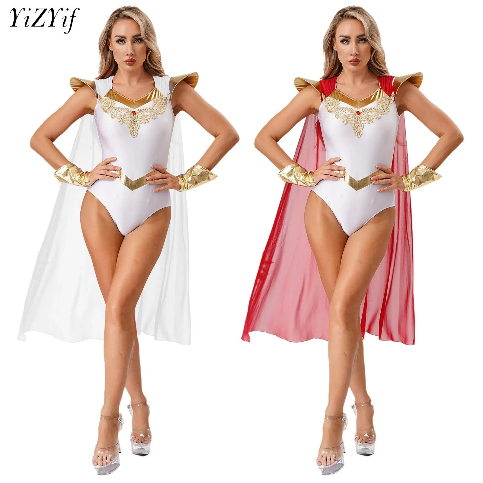 

Женский древнегреческий римский костюм Афины императрицы воина на Хэллоуин, карнавал, вечеринку, косплей, металлическое боди с накидкой-манжетами