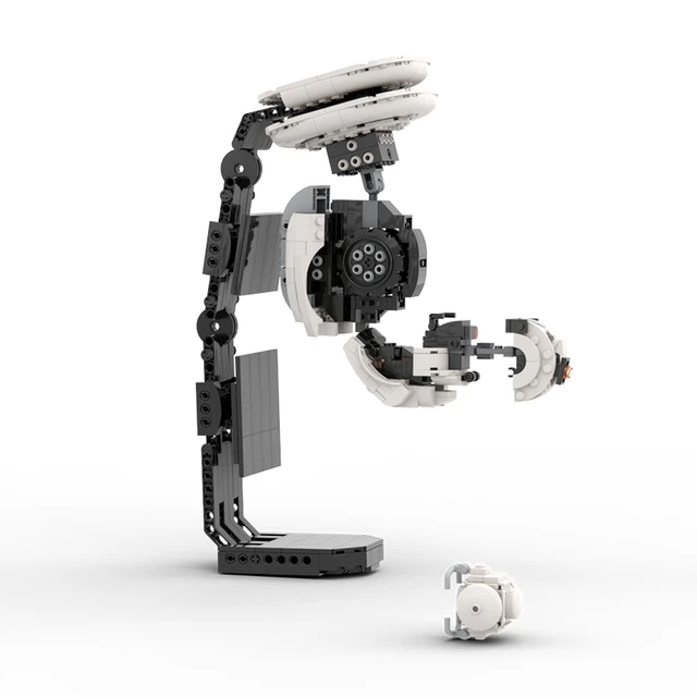 BuildMoc Portal 2 GLaDOS Building Blocks Set Atlas and P Body Apertured Science Robot Bricks Toys For Children Kid Birthday Gift