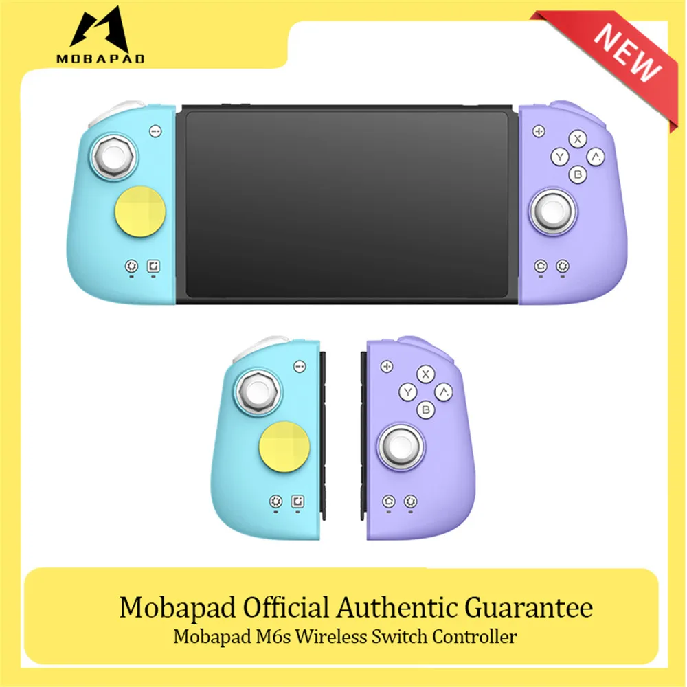 MOBAPAD M6s Gemini 2 Bluetooth Wireless Game Controller for Joycon with Hall Sensing Joystick for Switch / Switch OLED