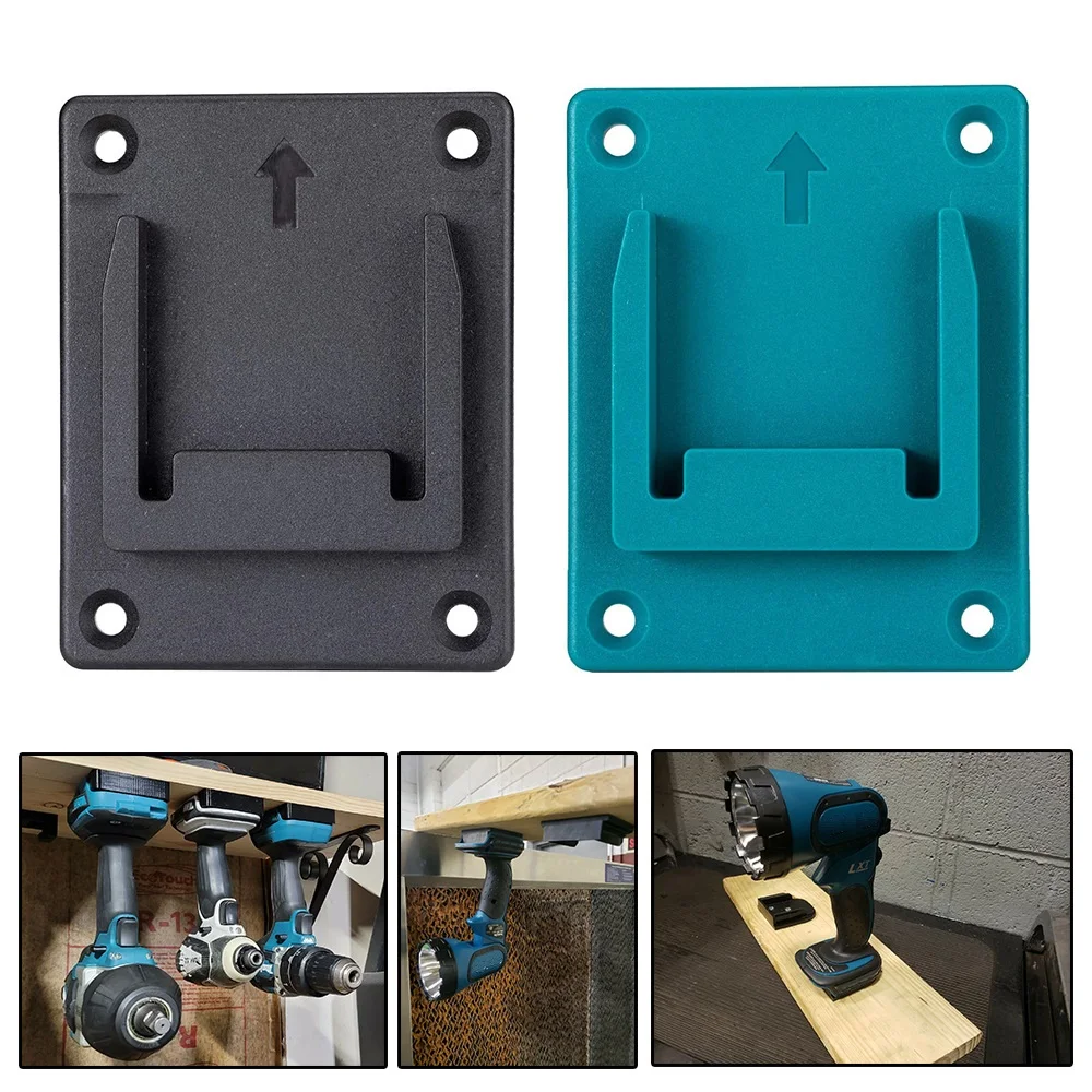 5 pçs li-ion bateria caso suporte de armazenamento de montagem na parede ferramenta apto para makita para bosch para dewalt 18v carregador de dispositivos elétricos