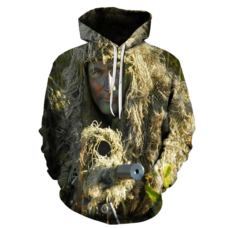 Hunting Secretive Woodland Ghillie Suit Aerial Shooting Sniper Green Clothes Adults Camouflage hoodie Jungle Multicam Clothing