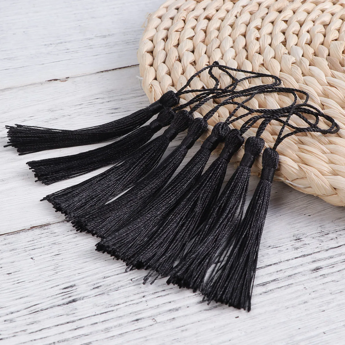 

20pcs Tassels For Jewelry Making Diy Craft Black Earring Bracelet Bookmark Keychain Decor Apparel Accessories Home Party