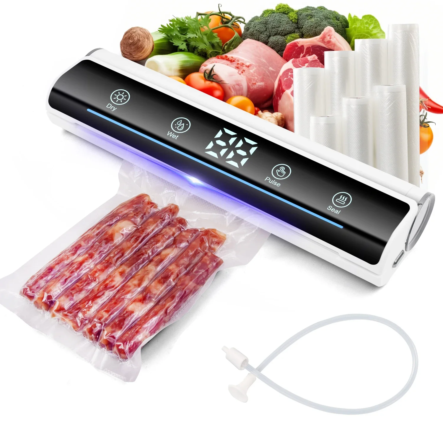 Voice Intelligent High Quality Home Vacuum Sealer Automatic Dry And Wet Extraction Vacuum Sealer Free Bag Include For Home Use