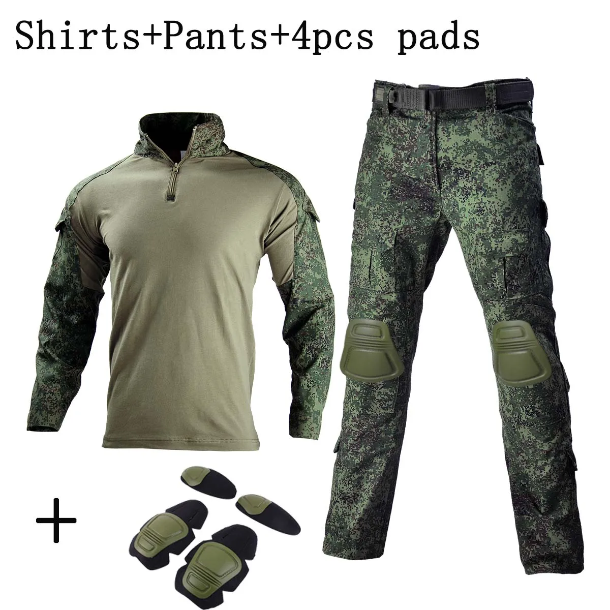

Ru Suits Tactical Uniform Combat Men's Sets Training Army Multicam Airsoft Paintball Shirts Hunting Clothes Cargo Pant Windproof