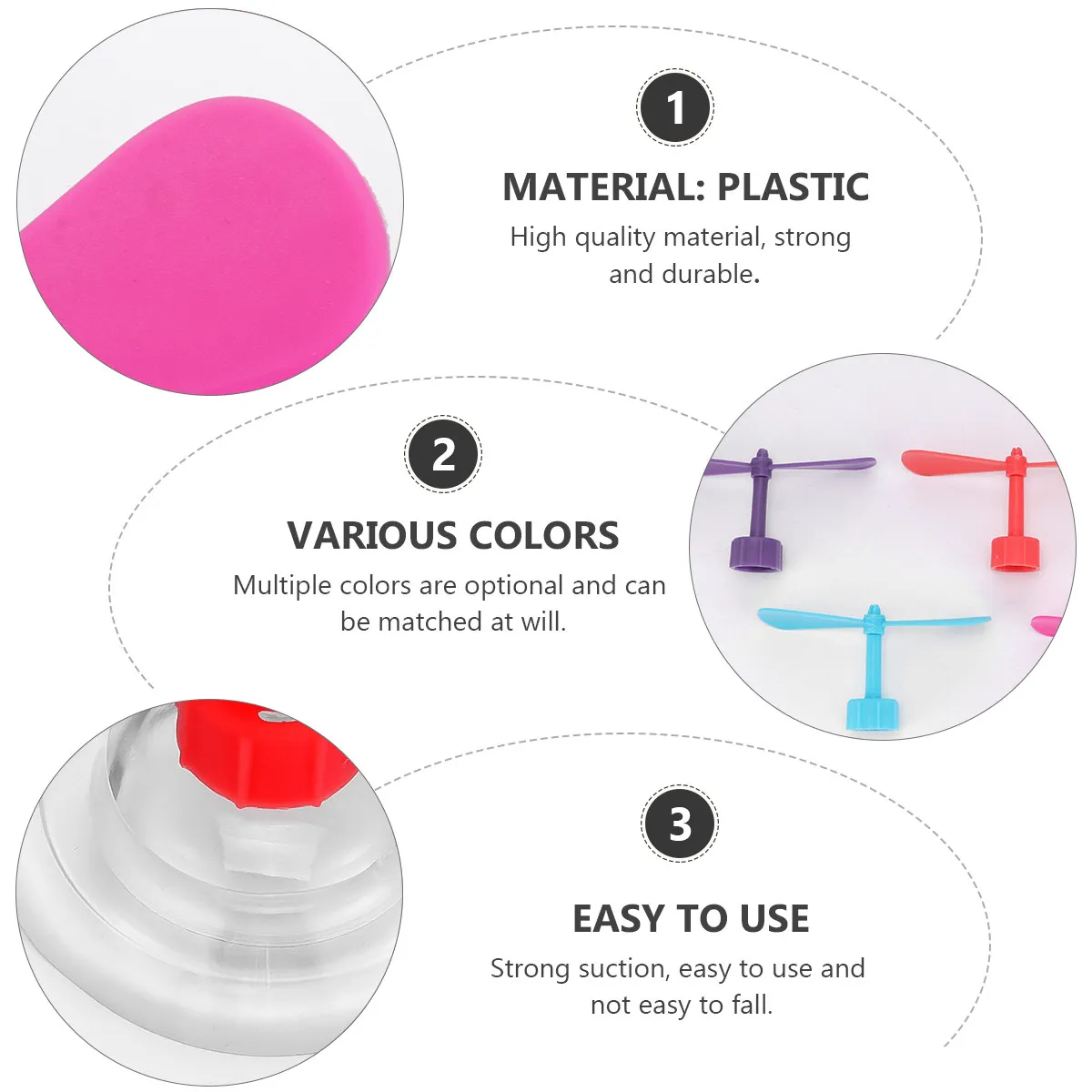 

5pcs Creative Dragonfly Decor Strong Suction Ornament For Bike Motorcycle Decoration Easy Install Multiple Colors Suction