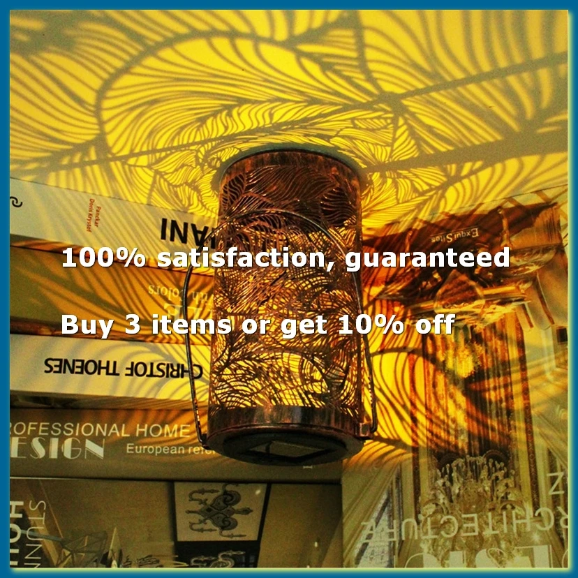 ●Solar Lantern Retro Garden Solar Lamp Hollowed Out Shadow Lantern Hanging Lamp Lighting Outdoor Landscape Lamp-A57M