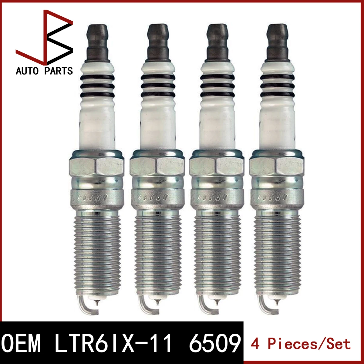 Conjunto de 4 Peças de Vela de Ignição OEM LTR6IX-11 6509 LTR6IX11 6509 12622561 L3G218110 para CHEVROLET CAPTIVA 2010-2018 e MAZDA MX-5 05-14