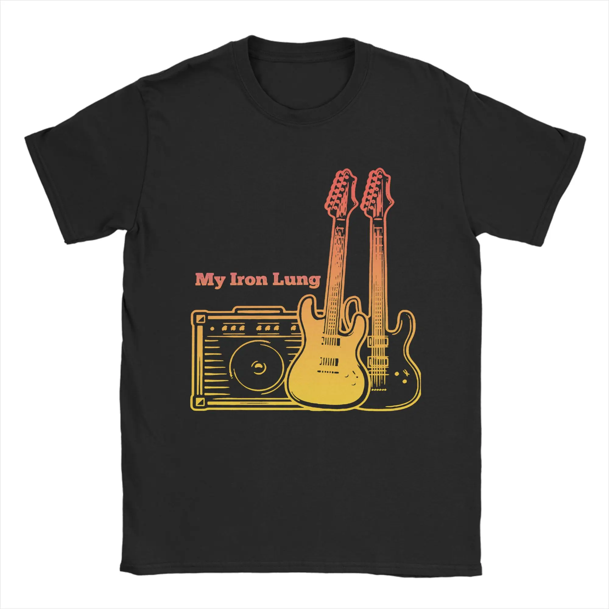 Men T-Shirt My Iron Lung Play With Guitar T-Shirts Fashion  Summer Tee Shirt Y2K Retro Pattern Cotton Clothing Birthday Present