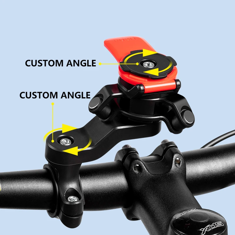 Universal Bicycle Phone Holder, 360° Rotatable and Detachable Motorcycle Holder, Multi-functional Bicycle Handlebar Bracket image 2