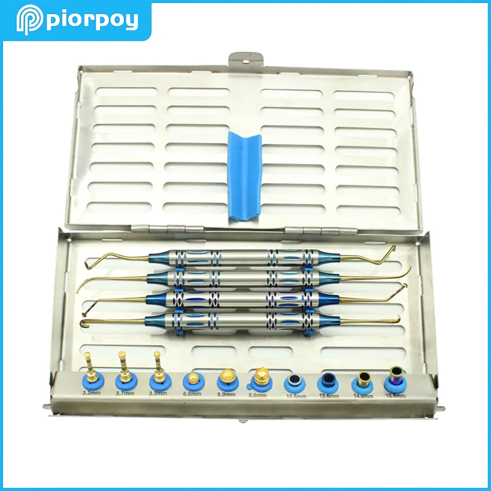 

PIORPOY Dental Sinus Lifting Elevation Kit Periosteal Separator Plant Implant Drills Stoppers Dental laboratory Tools Dropship